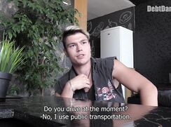 DD 258, Money guy pays off the debt of young guy in grey denim cut-off jacket and bla