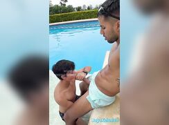 Jhon Guevara Gets Fucked Rough when he Goes to the Pool