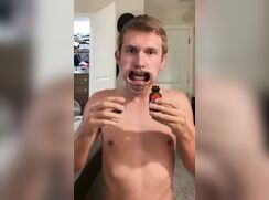 Hot Blond guy on Poppers
