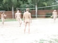 Amateur webcam: Naked Volleyball