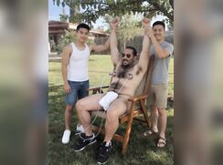 Dad milked by son