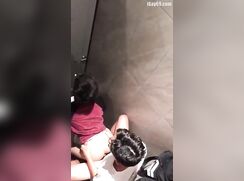 Spycam 2 Asian Twinks Fuck in Toilet Stall