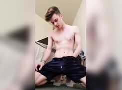cute fit guy hot cum cock