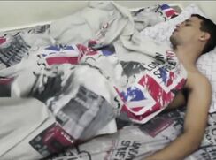 Beautiful Latinos jerk off and suck in bed