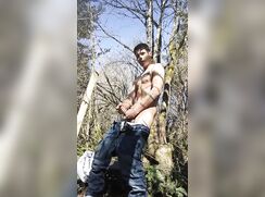 AHV - Twink teen on a spring day in the woods