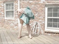 Nude exhibitionist