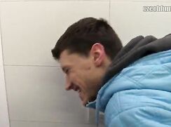 CH 283, Camera guy pays a young guy in light blue Puffa hoodie to suck and be fucked