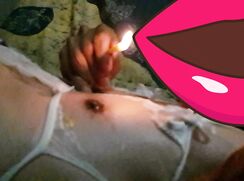 candle and my nipple