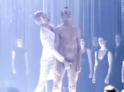 Nude on stage .Opera Berlin