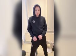 German twink in a hoodie