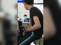 Boys Stare at Senior Classmate Jerk During Lecture