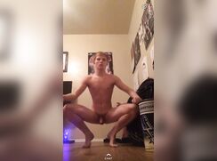 Snapchat boy Sawyer naked squats and push ups