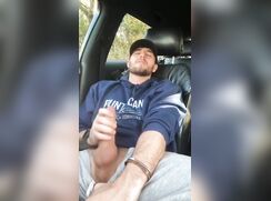 Hot stud car bate and cum shot