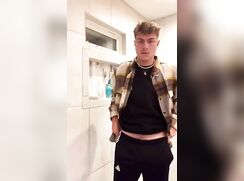 Blond Hard Dick Piss Show