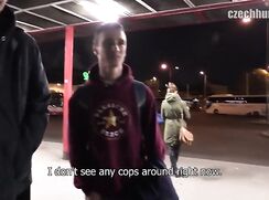 CH 328, Camera guy pays a young guy in burgundy "Pleasure..." T to suck and be fucked