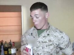 A hot straight Marine