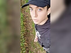 AHV - Fit vegan twink jerks off in a field