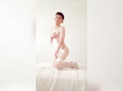 AHV - Femboy little bunny jerks off