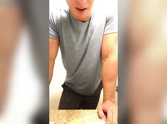 DL jock jerks and Cums for gay friend