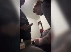 That awkward moment when your friends want you to suck their dick.