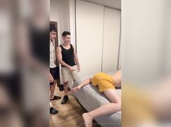 Kaile is fucked by two guys