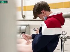 coworker jerking off