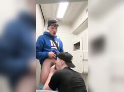 Fucking on a train toilet