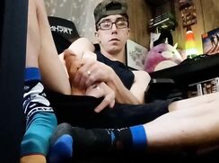 AHV-HD - Masturbating while stepbro in the other room