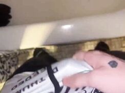Stepson jerking off