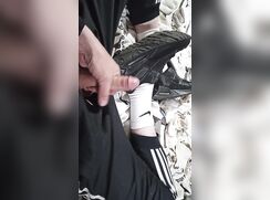 White Socks Boy Cock Tease