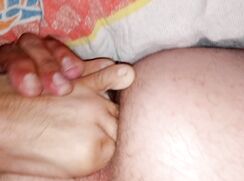 For anal foot fucking lovers: Self anal foot fucking hyper-flexible fag with 3 toes