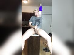 AHV - Blonde cumming in the kitchen