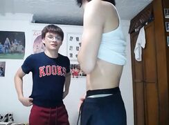 Best friends making out in the bedroom - for tips on cam