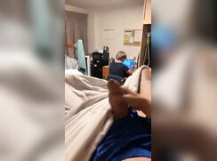 While room mate is gaming....