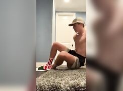 straight friends licking feets