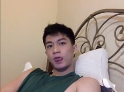thick cocked Asian boy baited