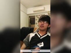 insanely hung asian nerd unloads