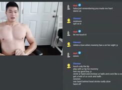 str8 baited verbal asian american athlete cums online