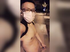 AHV - Asian on the street in the middle of the night