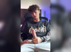cute twink jack gerting helped to cum