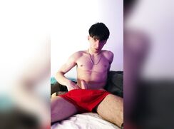 AHV - Sexy guy decided to turn on camera and masturbate, massive cumshot