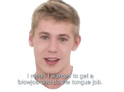 Casting d'un jeune blond twink porn