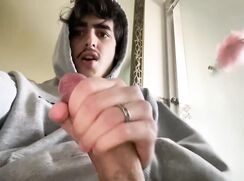 Hot mustachioed college guy cums cam boys porn
