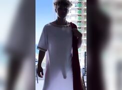 cute blonde cameron  showing his cock