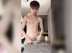 Cute Liam Leigh shows his peach