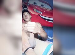 Gorgeous Pretty boy jerks and cums
