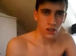 AHV-HD - UK slim lad cums a massive load