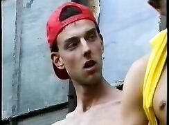 Three guys cumming.