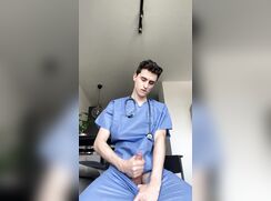 Young Hot Doctor Masturbates