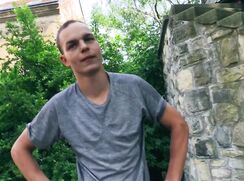 CH 445, Camera guy pays a young guy in light grey T to suck and be fucked